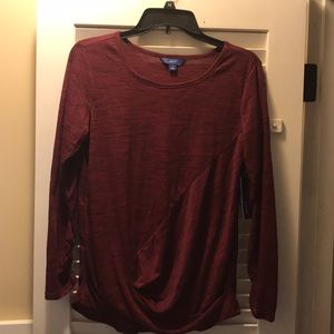 NWT Apt. 9 Blouse with ruching